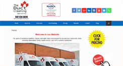 Desktop Screenshot of ductcleaningspecialists.ca